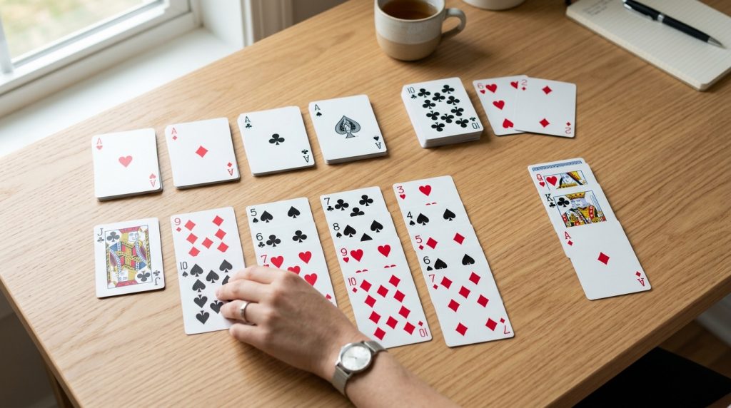 daily solitaire break illustration for AARP Games Solitaire